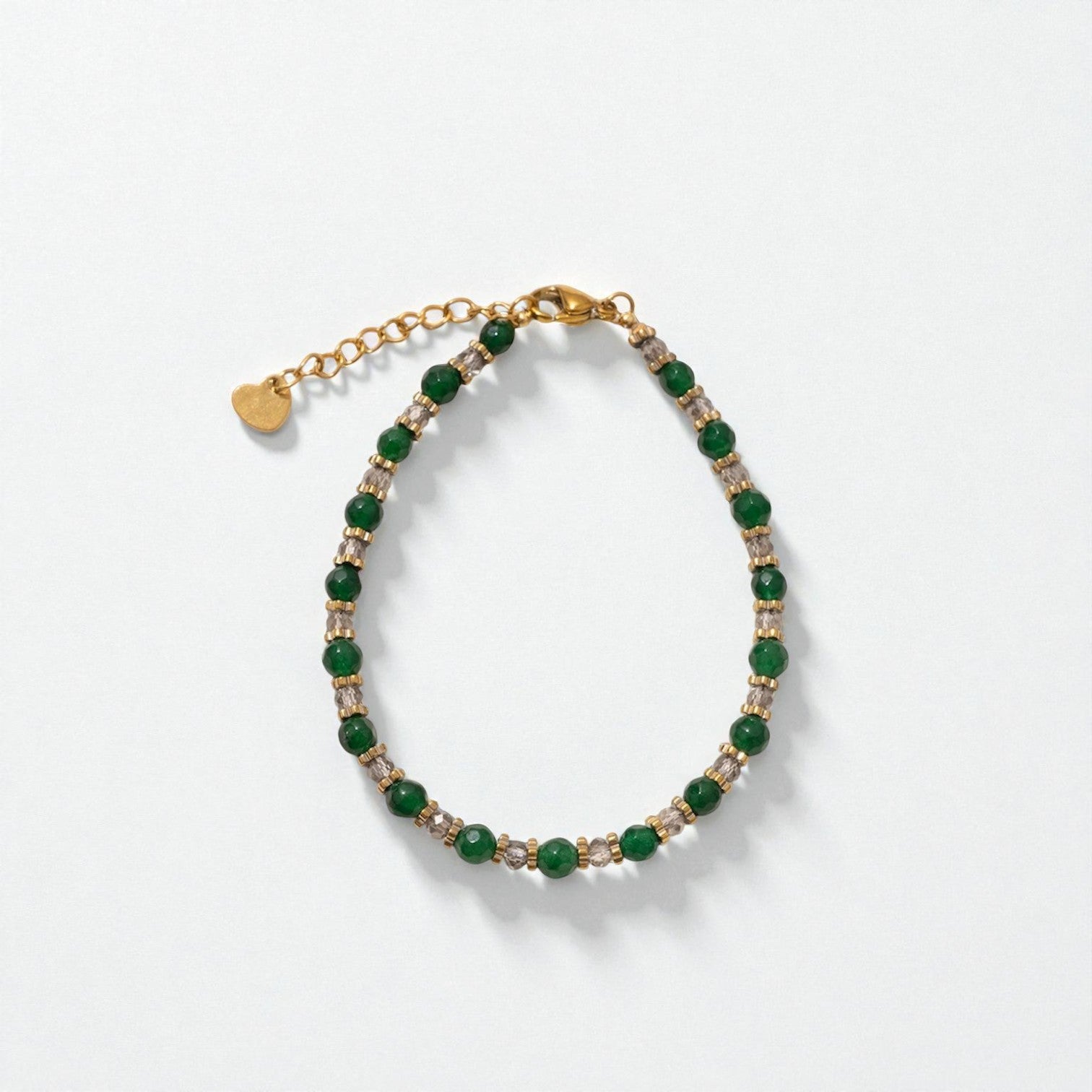 Bracelet Vert Perlé